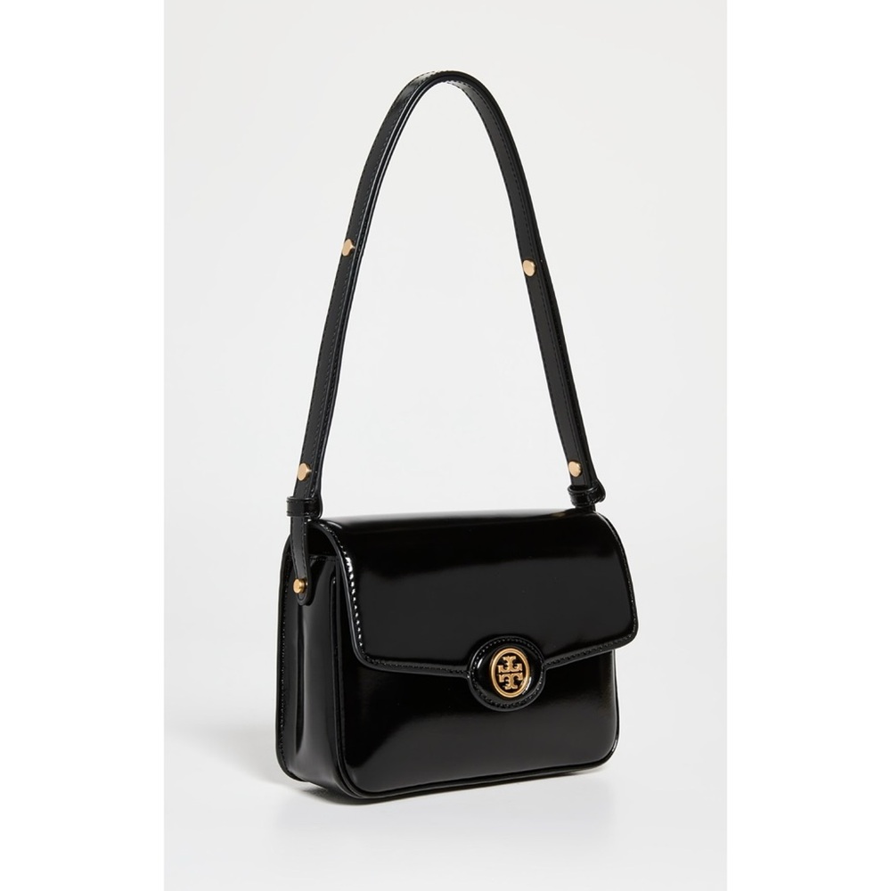 ☀️NEW☀️ Tory Burch Robinson Spazzolato Shoulder Bag Black
